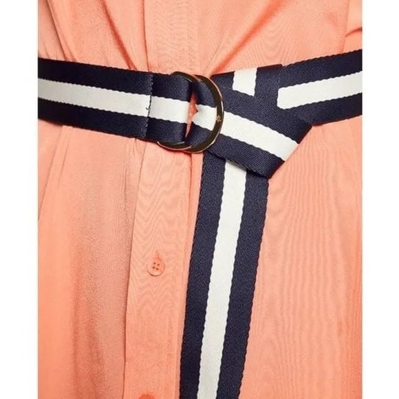 NWOT Ralph Lauren women's Coral Crepe Shirt Dress - size 12 - Picture 7 of 7